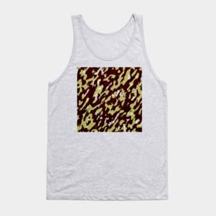 Camouflage - khaki and maroon Tank Top